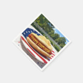 USA 250. Geburtstag Hot Dog Serviette (Ecke)