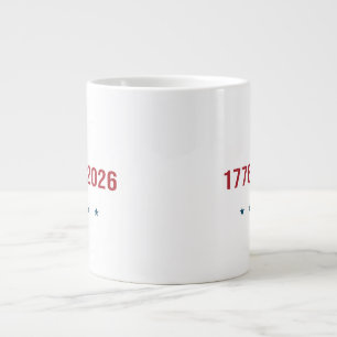 USA 250. Geburtstag Liberty 1776 2026 Patriotische Jumbo-Tasse