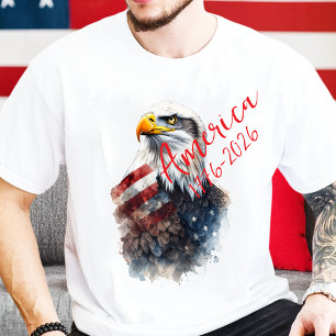 USA 250. Geburtstag Weißkopfseeadler & Amerikanisc T-Shirt
