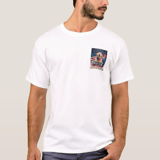 USA 250. Geburtstags-Golden-Retriever-T-Shirt #2 T-Shirt
