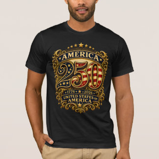 USA 250. Geburtstags-Patriotismus-Shirt 1776-2026 T-Shirt