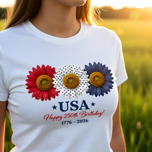 USA 250. Geburtstags-Sonnenblume T-Shirt