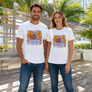 USA 250. Geburtstags-Sonnenblumen-Grafik T-Shirt