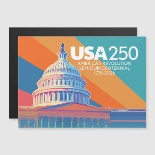 USA 250 Geburtstagsfeier Hauptstadt - America Cele Magnetkarte