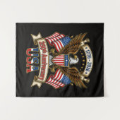 USA 250-Jahr-Feier Wandteppich (Vorderseite (Horizontal))