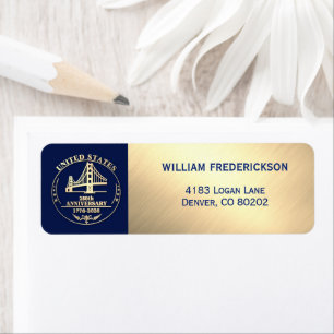 USA 250-Jahr-Jubiläum Golden Gate Design Rückkehr