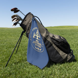 USA 250-Jahr-Jubiläum Golden Gate Gold Design Golfhandtuch