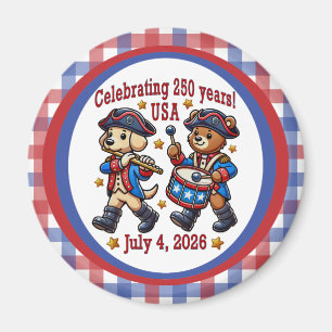 USA 250-Jahr-Jubiläums-Souvenir - Patriotisch Magnet