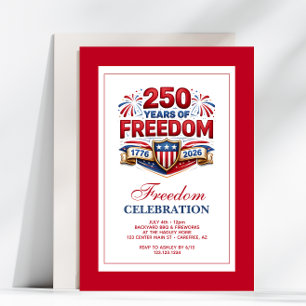 USA 250-Jahr-Jubiläumsfeier Einladung