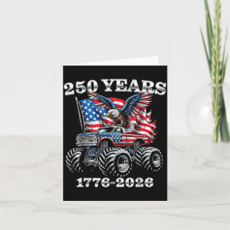 USA 250 Jahre 1776-2026 Eagle Monster Truck Jungen Karte