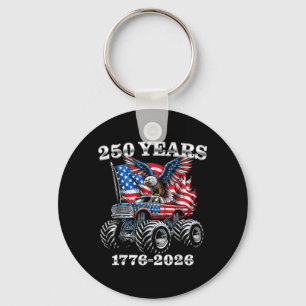 USA 250 Jahre 1776-2026 Eagle Monster Truck Jungen Schlüsselanhänger