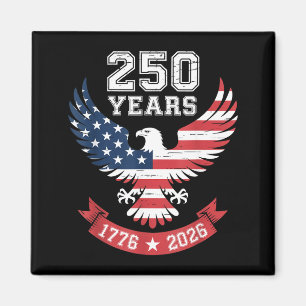 Usa 250 Jahre 1776 2026 Patriotische Adlerflagge V Magnet