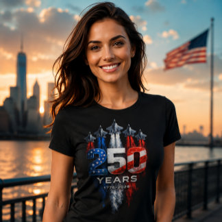 USA 250 Jahre 1776-2026 Patriotische Flugshow T-Shirt