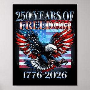 USA 250 Jahre 1776-2026 Weißkopfseeadler Amerika F Poster