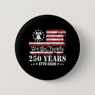 USA 250 Jahre 1776-2026 Wir Das Volk Freiheitsgloc Button