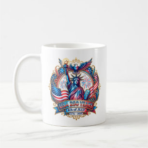 USA 250 Jahre 4. Juli 1776-2026 Kaffeetasse