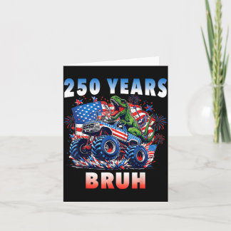 USA 250 Jahre Bruh Monster Truck Dinosaurier für J Karte