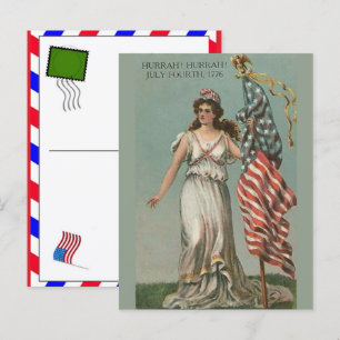 USA 250 Jahre Feier: Amerika 1776–2026 Feiertagspostkarte