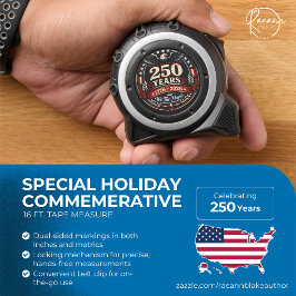 USA 250 Jahre feiern Maßband