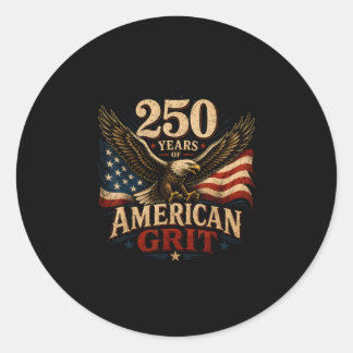 USA 250 Jahre Fourth of July patriotisch 1776 Runder Aufkleber