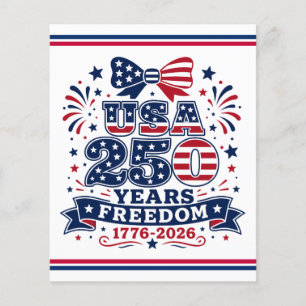 USA 250 Jahre Freiheit 1776 - 2026 Flyer