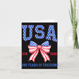 USA 250 Jahre Freiheit 1776 2026 Frohes 4. Karte