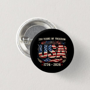 USA 250 Jahre Freiheit 1776–2026 Patriot Button
