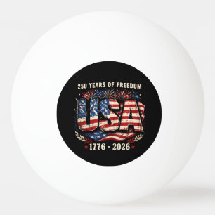USA 250 Jahre Freiheit   1776–2026 Patriot Tischtennisball