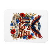 USA 250 Jahre Freiheit Magnet (Horizontal)