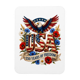 USA 250 Jahre Freiheit Magnet