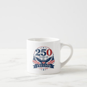USA 250 Jahre Freiheit - Patriotisches Adler-Desig Espressotasse