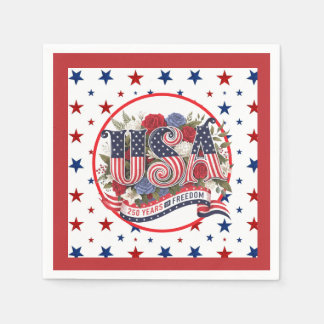 USA 250 Jahre Freiheit  Serviette