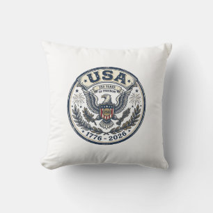 USA 250 Jahre Freiheit Vintage Adler Abzeichen Shi Kissen