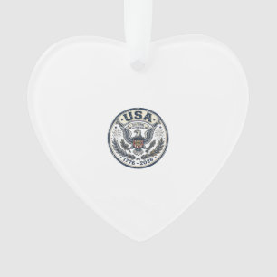 USA 250 Jahre Freiheit Vintage Adler Abzeichen Shi Ornament