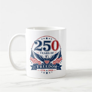 USA 250 Jahre Freiheits-Patriotischer-Adler-Design Kaffeetasse
