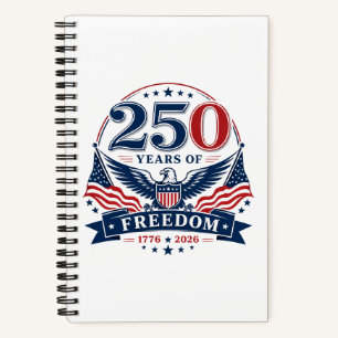 USA 250 Jahre Freiheits-Patriotischer-Adler-Design Notizblock