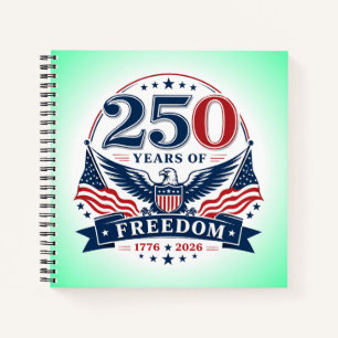 USA 250 Jahre Freiheits-Patriotischer-Adler-Design Notizblock