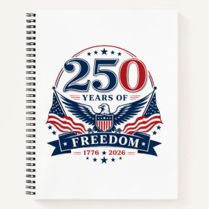 USA 250 Jahre Freiheits-Patriotischer-Adler-Design Notizblock