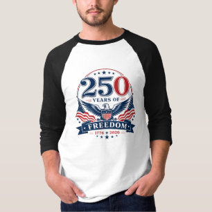 USA 250 Jahre Freiheits-Patriotischer-Adler-Design T-Shirt