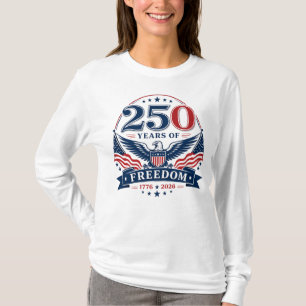 USA 250 Jahre Freiheits-Patriotischer-Adler-Design T-Shirt
