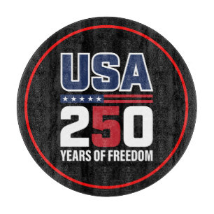 USA 250 Jahre Freiheits-Patriotisches Flaggen-Desi Schneidebrett