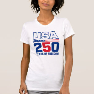 USA 250 Jahre Freiheits-Patriotisches Flaggen-Desi T-Shirt