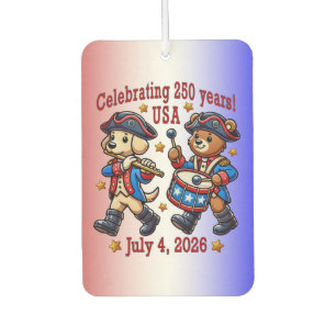 USA 250 Jahre Jubiläum Souvenir - Patriotic Autolufterfrischer