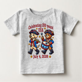 USA 250 Jahre Jubiläum Souvenir - Patriotic Baby T-shirt