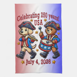 USA 250 Jahre Jubiläum Souvenir - Patriotic Geschirrtuch