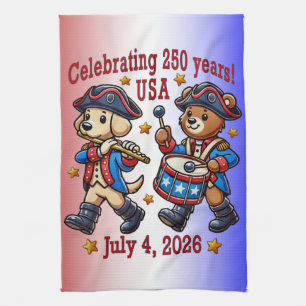 USA 250 Jahre Jubiläum Souvenir - Patriotic Geschirrtuch
