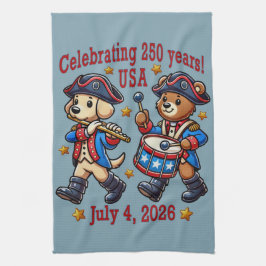 USA 250 Jahre Jubiläum Souvenir - Patriotic Geschirrtuch