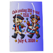 USA 250 Jahre Jubiläum Souvenir - Patriotic Mittlere Geschenktüte (Vorderseite)