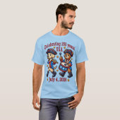 USA 250 Jahre Jubiläum Souvenir - Patriotic T-Shirt (Vorne ganz)
