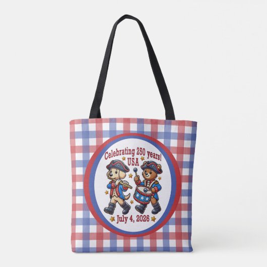 USA 250 Jahre Jubiläum Souvenir - Patriotic Tasche (Rückseite)